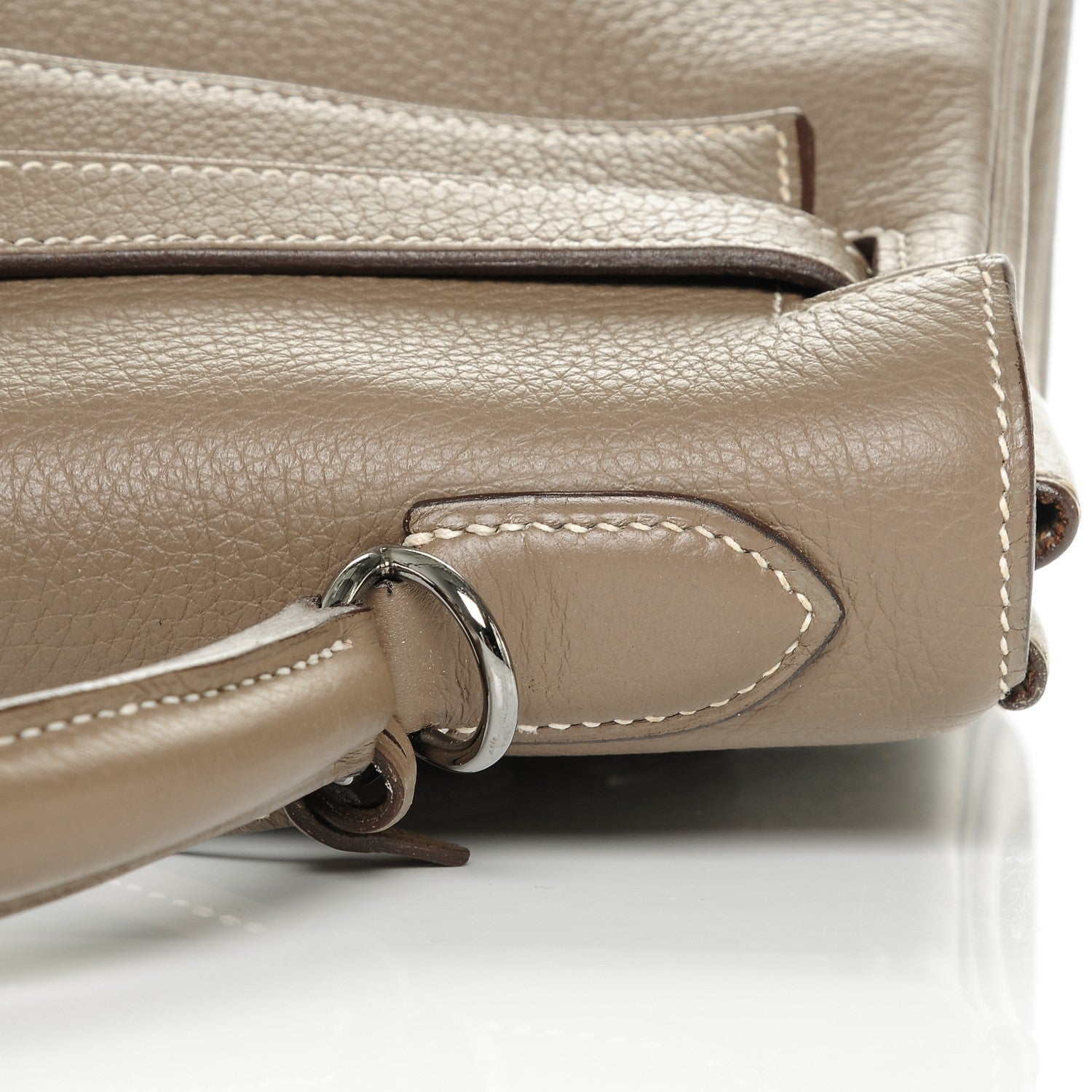 Hermes Taurillon Clemence Kelly Retourne 32 Etoupe 18 of 24