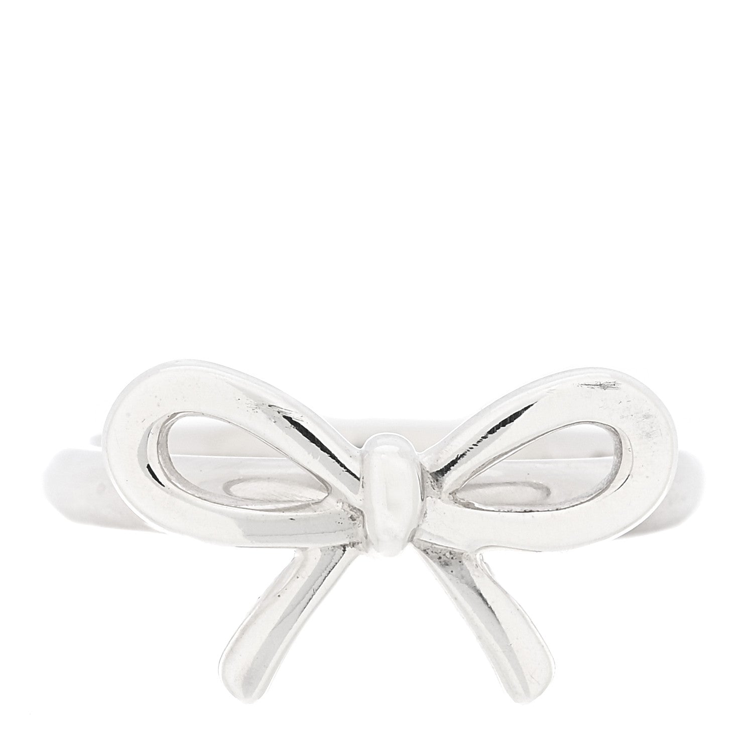 Tiffany Sterling Silver Bow Ring 48 4.5 1 of 4