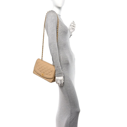 Chanel Lambskin Quilted Medium Single Flap Beige 2 of 13