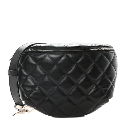 Chanel Calfskin Quilted Waist Belt Bag Black 1 of 10