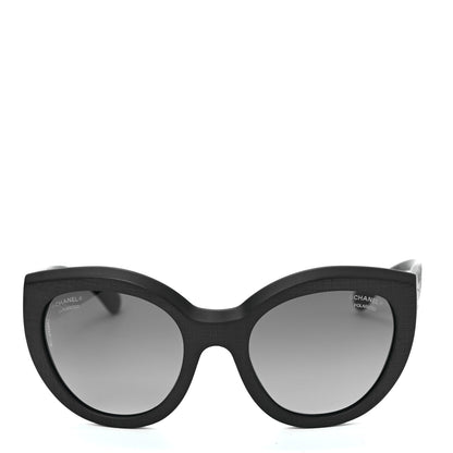 Chanel Acetate Polarized Butterfly Signature Sunglasses 5331 Black 4 of 14