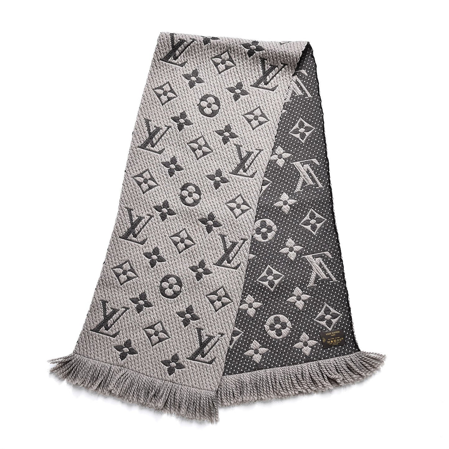 Wool Silk Logomania Scarf Verone