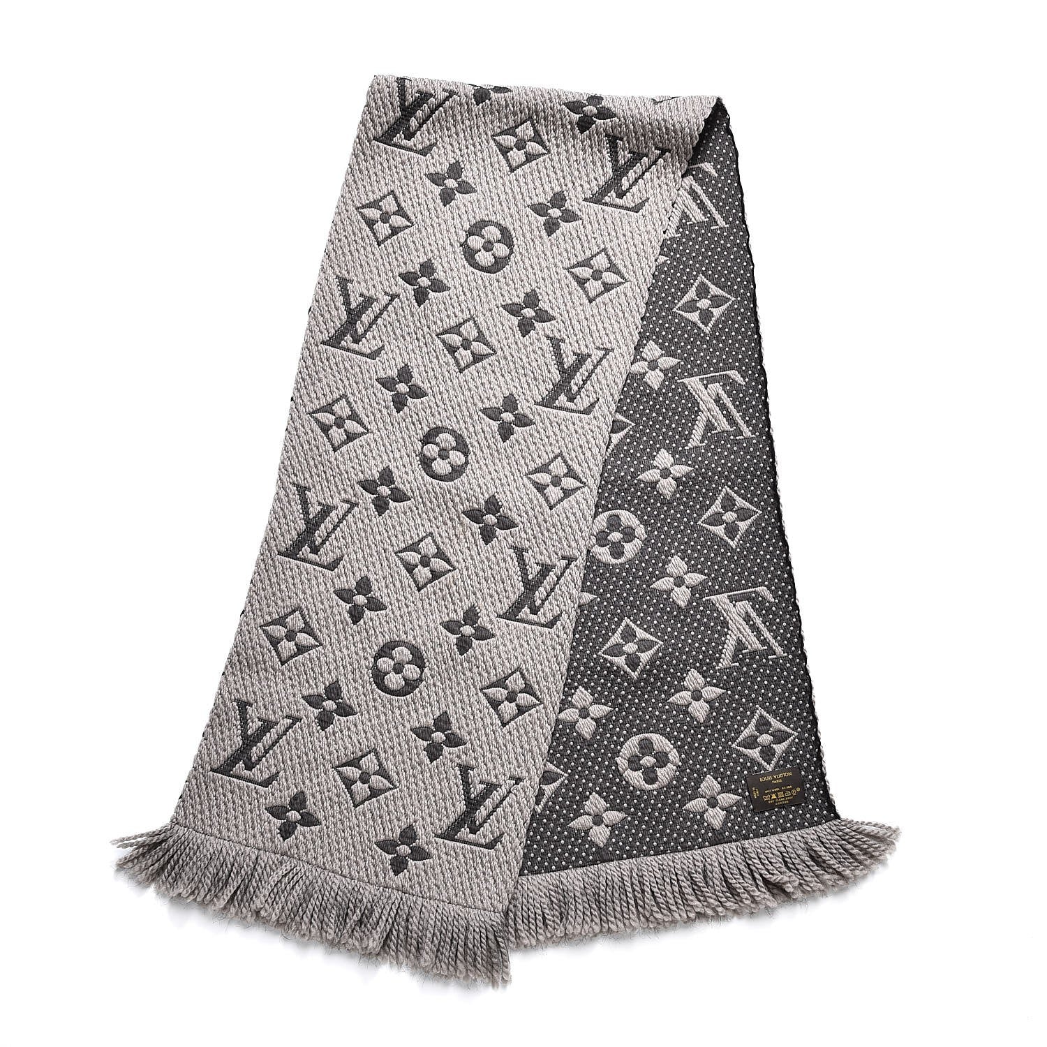 Louis Vuitton Wool Silk Logomania Scarf Verone 3 of 5