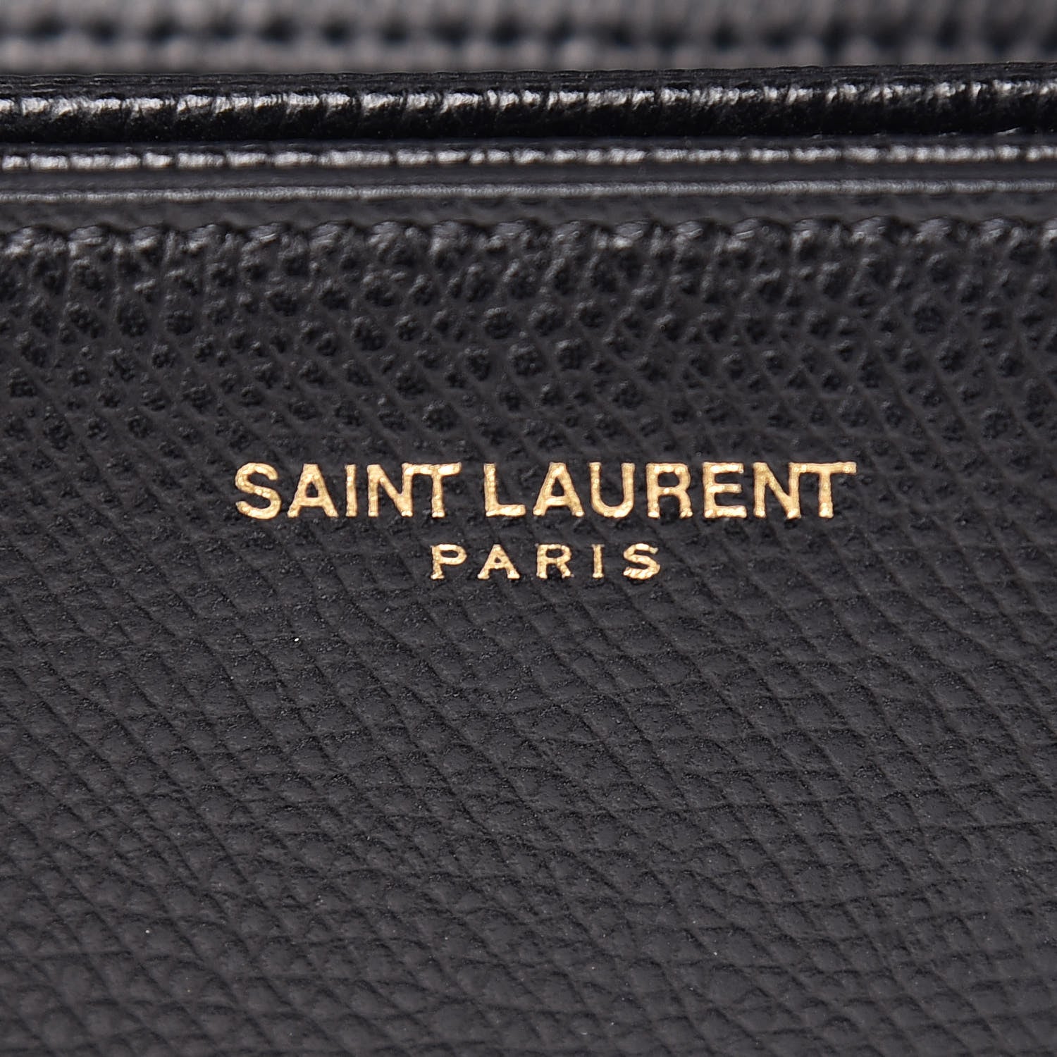 Saint Laurent Textured Calfskin Medium Classic Monogram Universite Bag Black 9 of 12