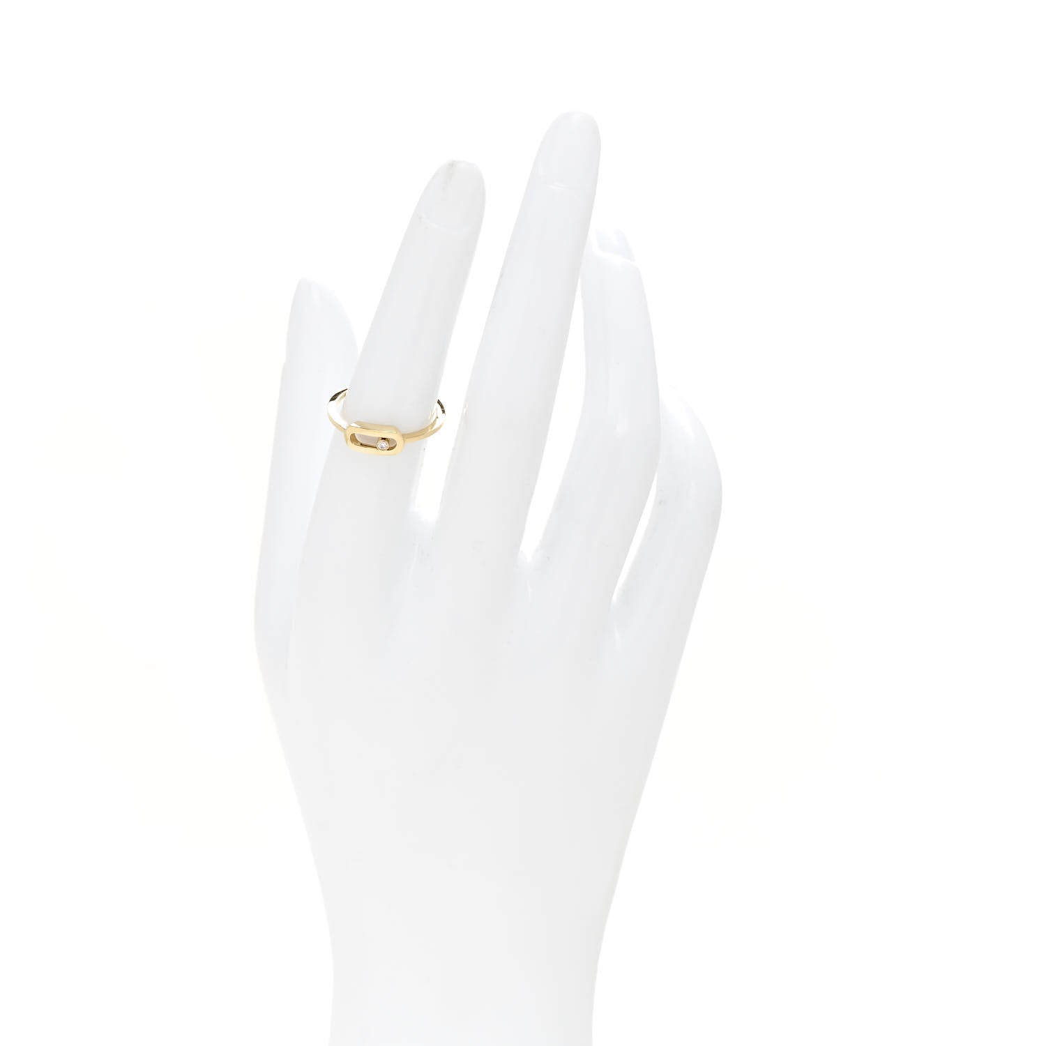 Messika 18K Yellow Gold Diamond Move Uno Ring 52 6 2 of 7