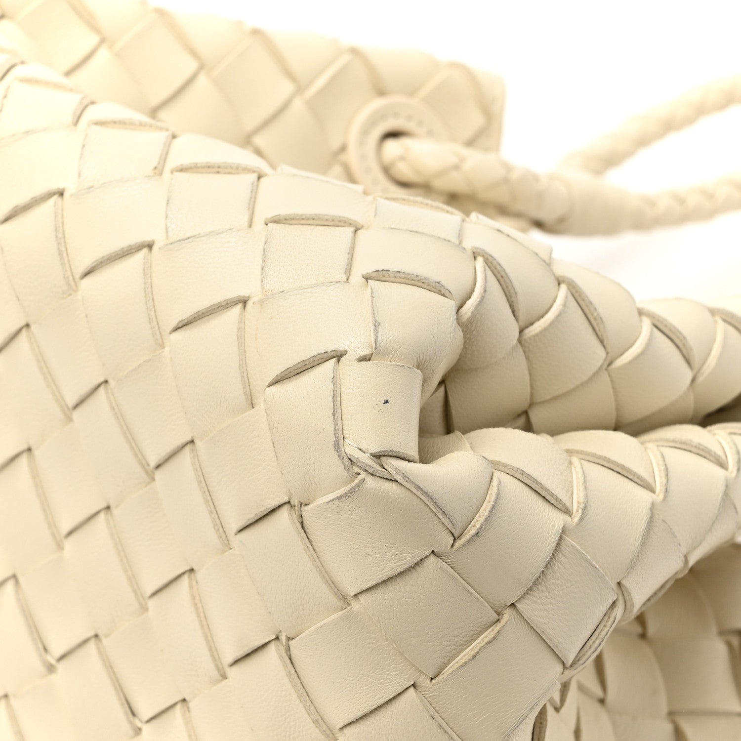 Bottega Veneta Nappa Intrecciato Small Parachute Shoulder Bag Sea Salt 13 of 14