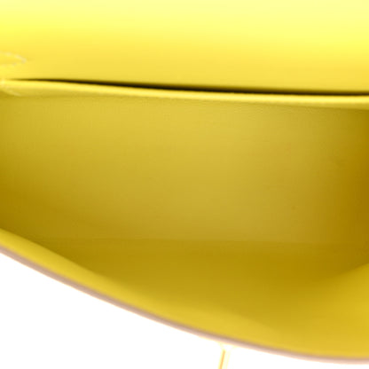 Hermes Chevre Mysore Horseshoe Mini Kelly Sellier 20 Lime Gris Perle 5 of 12