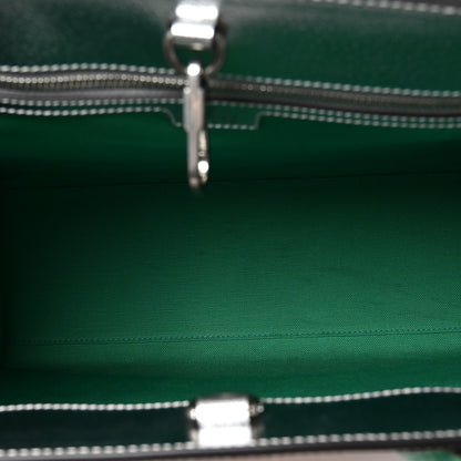 Gucci Laminated Textured Dollar Calfskin Good Game Interlocking G Tote Silver 5 of 10