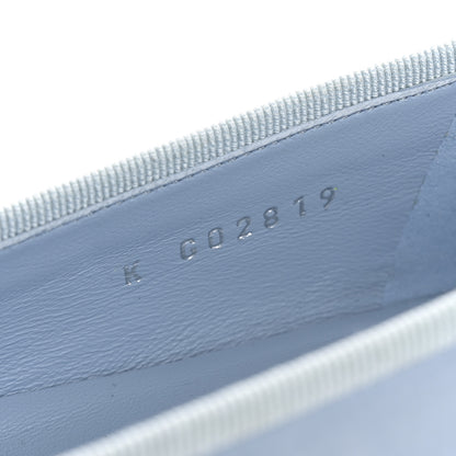 Chanel Suede Calfskin Cap Toe CC Ballerina Flats 36 Light Blue 9 of 11
