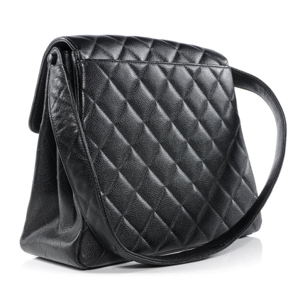 Chanel Caviar Quilted Flap Shoulder Bag Black 3 of 9