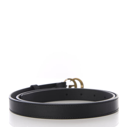 Gucci Calfskin Double G 20mm Belt 95 38 Black 2 of 5