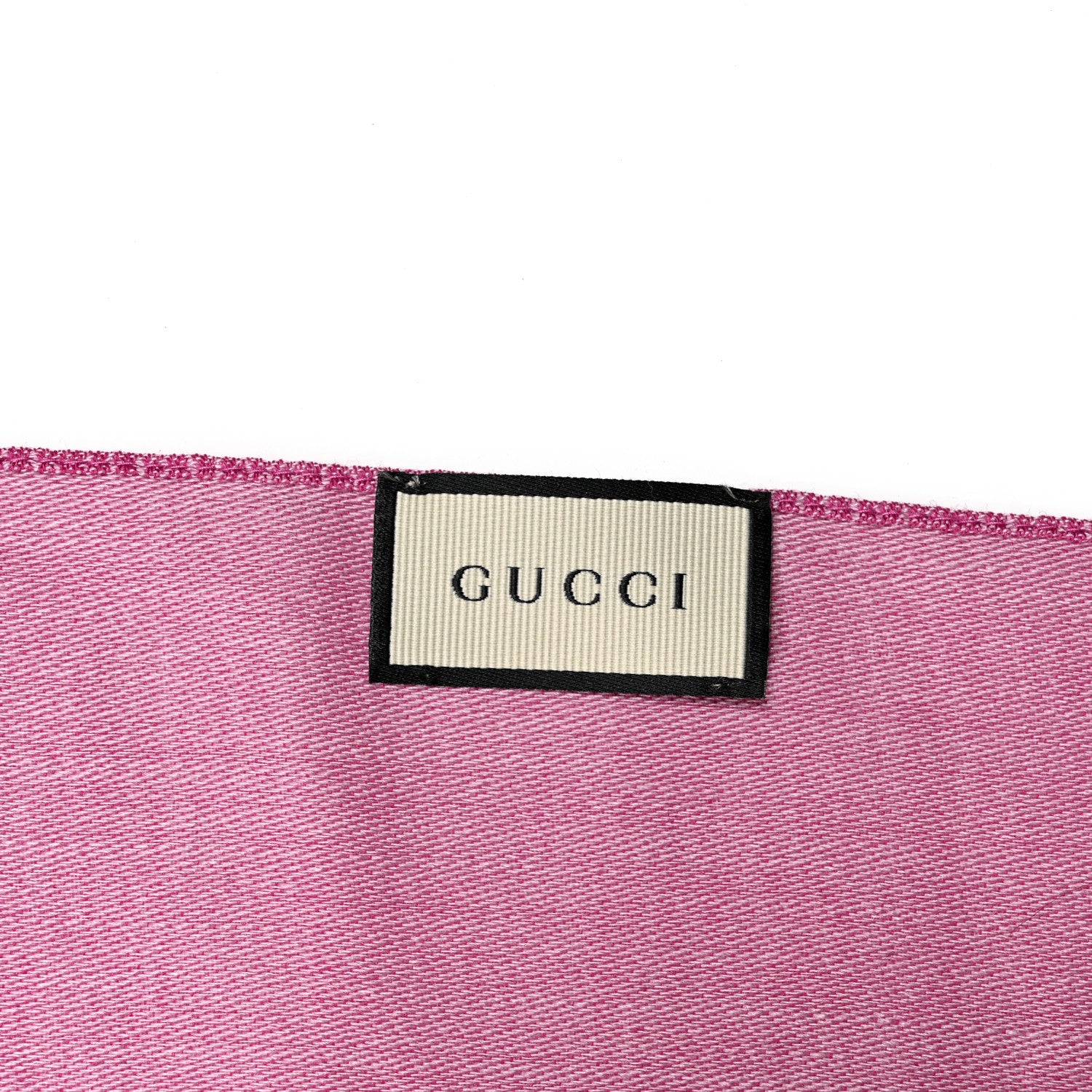 Gucci Wool Silk GG Monogram GGNat Scarf Roseate 3 of 4