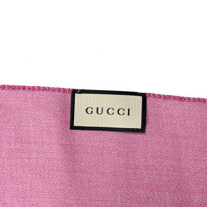 Gucci Wool Silk GG Monogram GGNat Scarf Roseate 3 of 4
