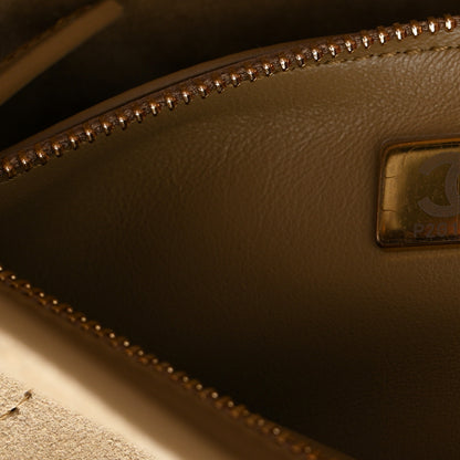 Chanel Suede Calfskin Small Souplissimo Maxi Flap Dark Beige 7 of 11