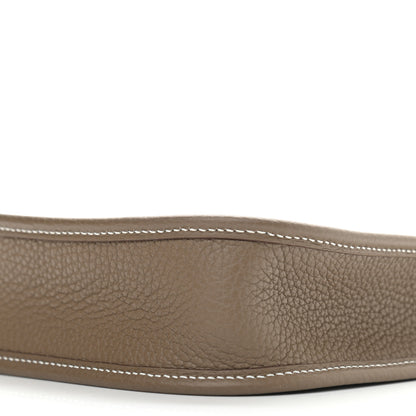 Hermes Taurillon Clemence Amazone Evelyne TPM Etoupe Bleu Indigo 9 of 9