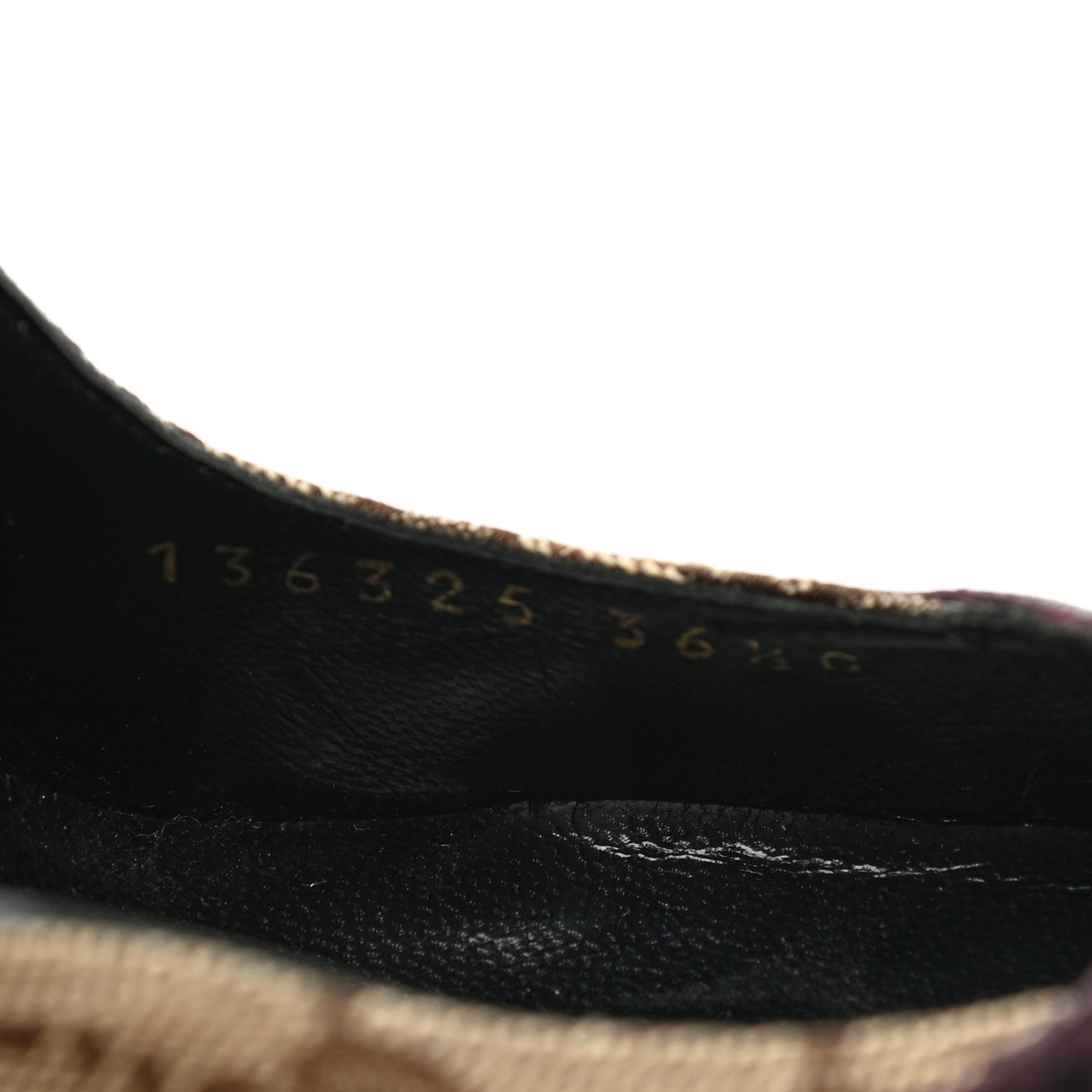 Monogram Textured Calfskin Tom Ford Dragon Sandals 36.5 Prugna Beige Ebony