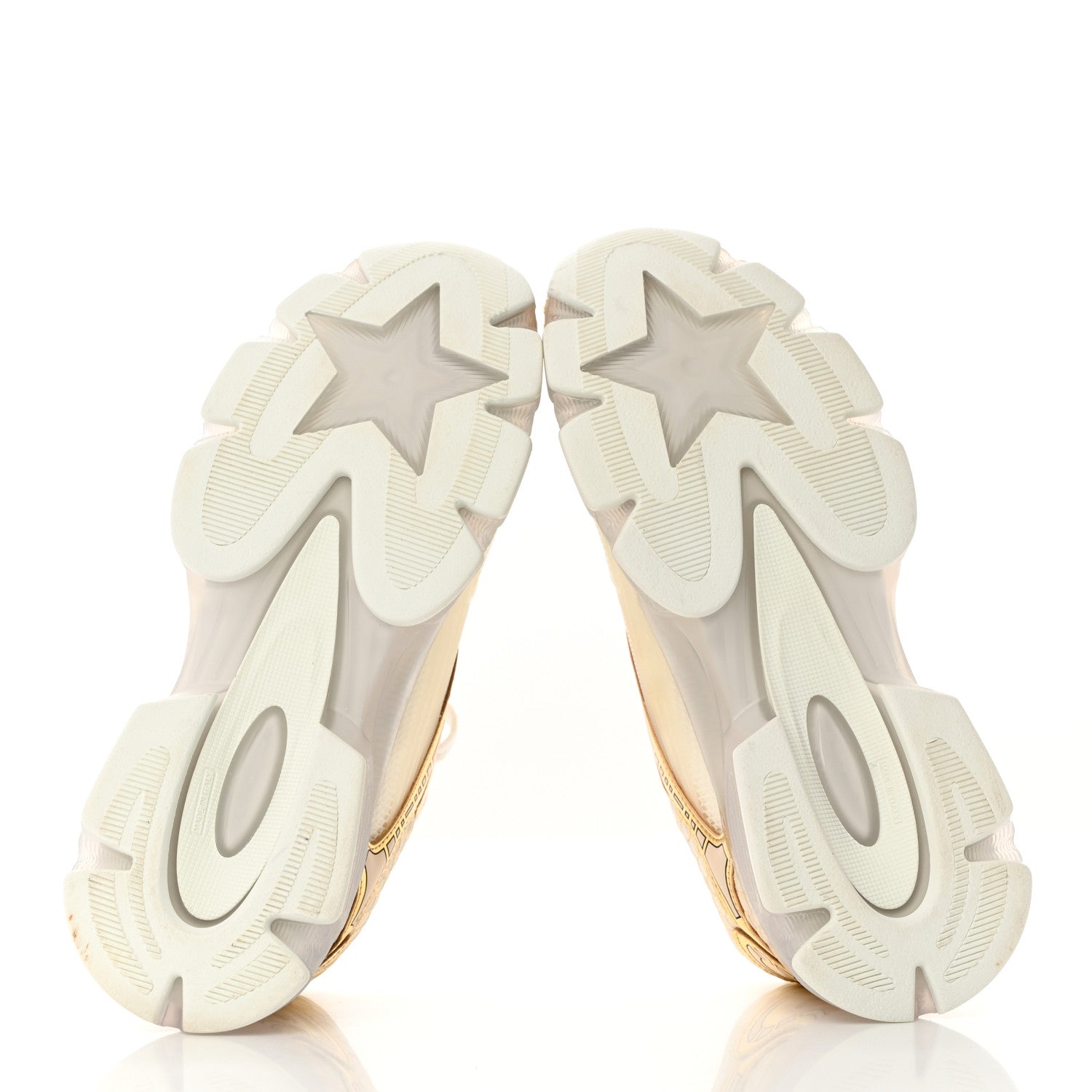 Christian Dior Matte Technical Fabric Mesh Dior Vibe Sneakers 39.5 White Gold 5 of 9