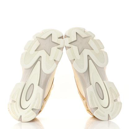 Christian Dior Matte Technical Fabric Mesh Dior Vibe Sneakers 39.5 White Gold 5 of 9