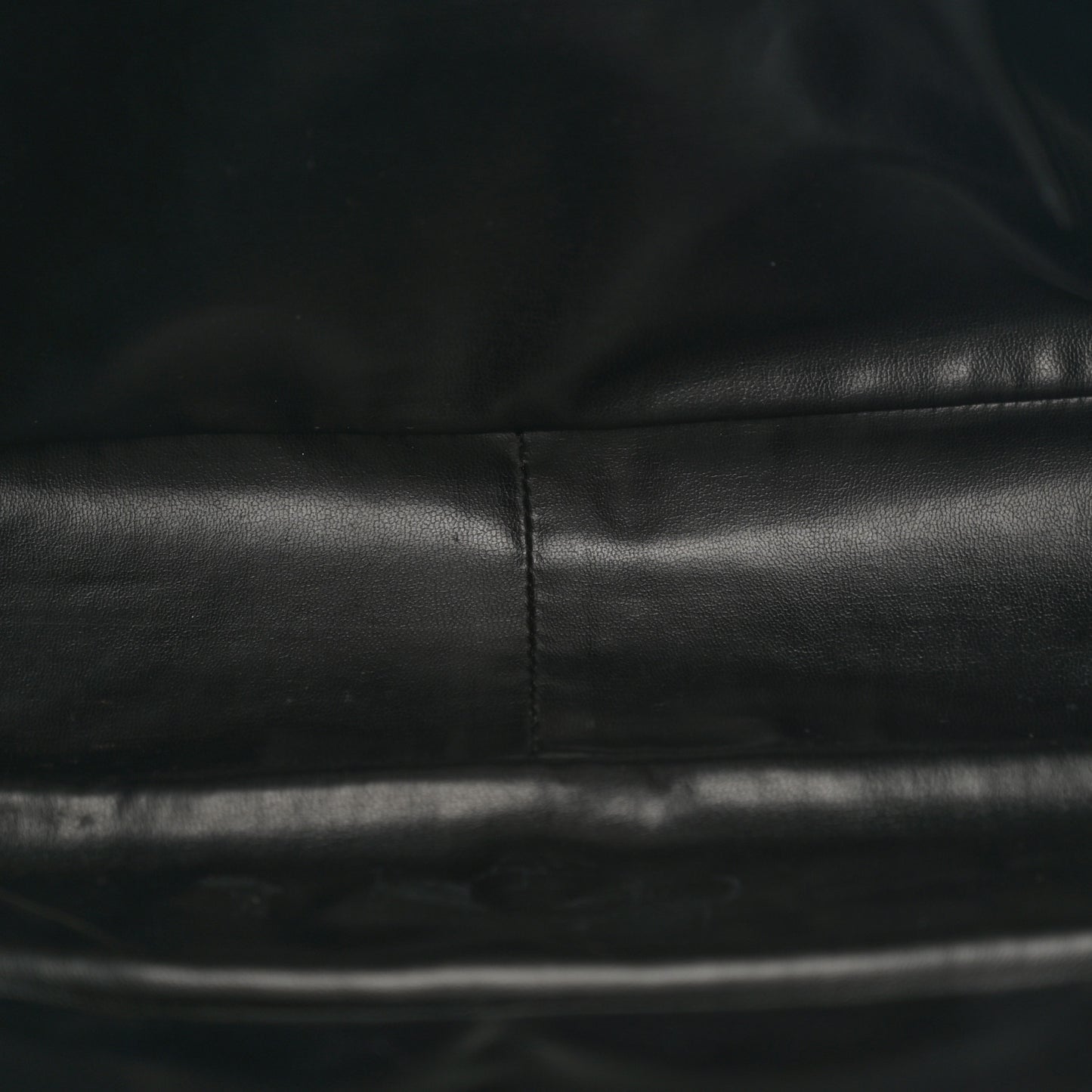 Lambskin Quilted Shopping Tote Black