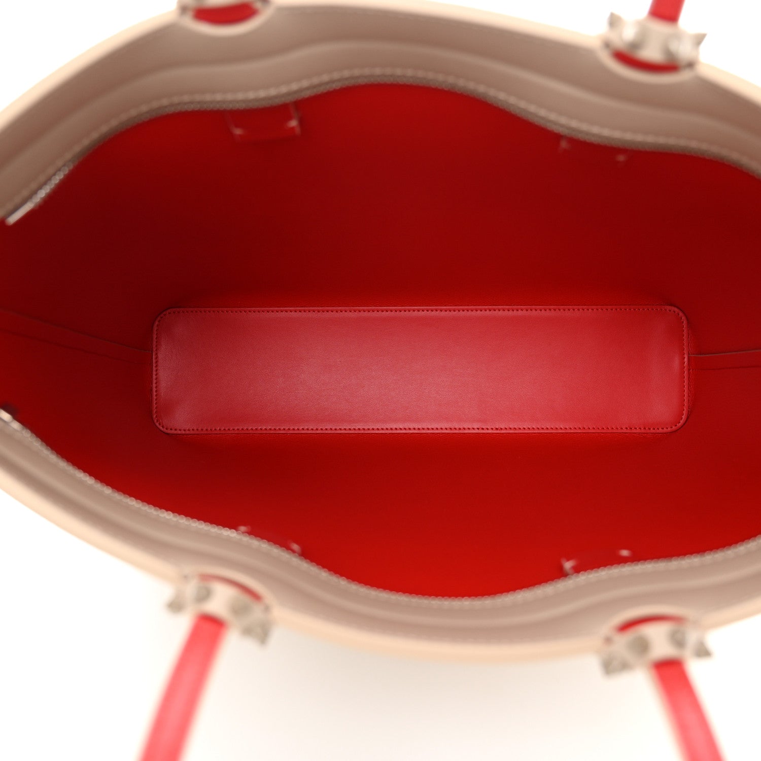 Christian Louboutin Calfskin Empire Spikes Cabata Tote Saharienne 5 of 11