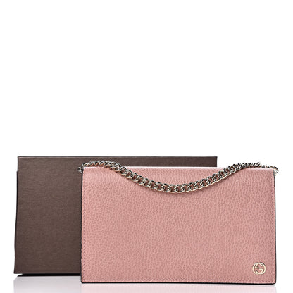 Gucci Dollar Calfskin Medium Betty Chain Wallet Soft Pink 9 of 9