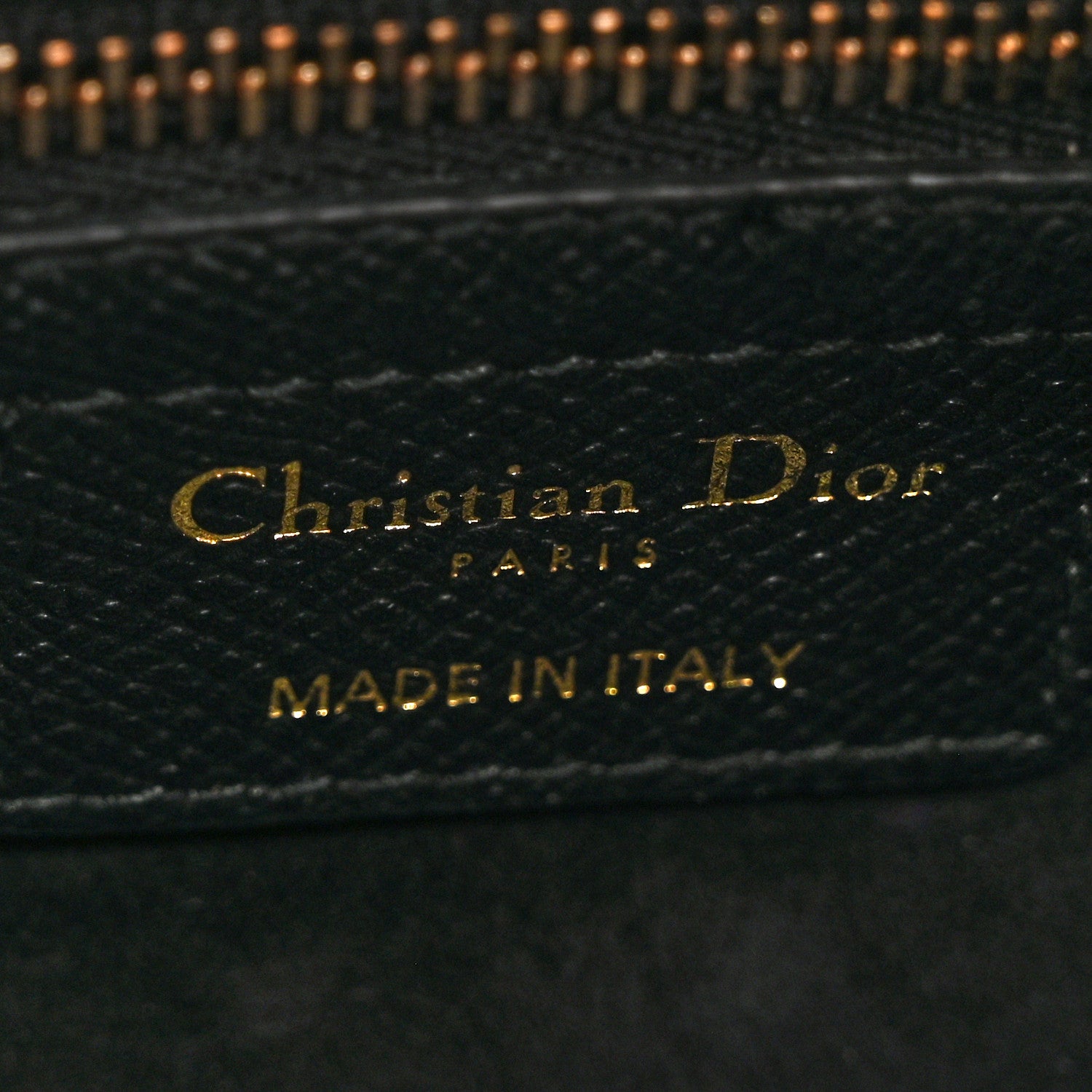 Christian Dior Grained Calfskin Saddle Bag With Strap Black 6 of 10