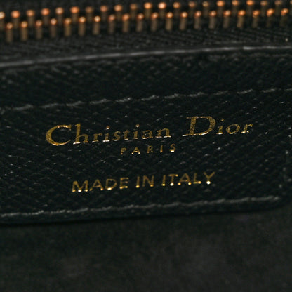 Christian Dior Grained Calfskin Saddle Bag With Strap Black 6 of 10