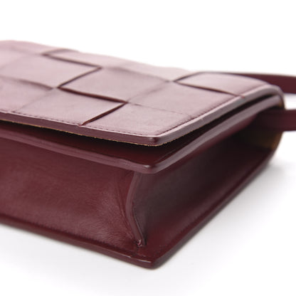 Bottega Veneta Nappa Maxi Intrecciato Mini Cassette Crossbody Bordeaux 7 of 9