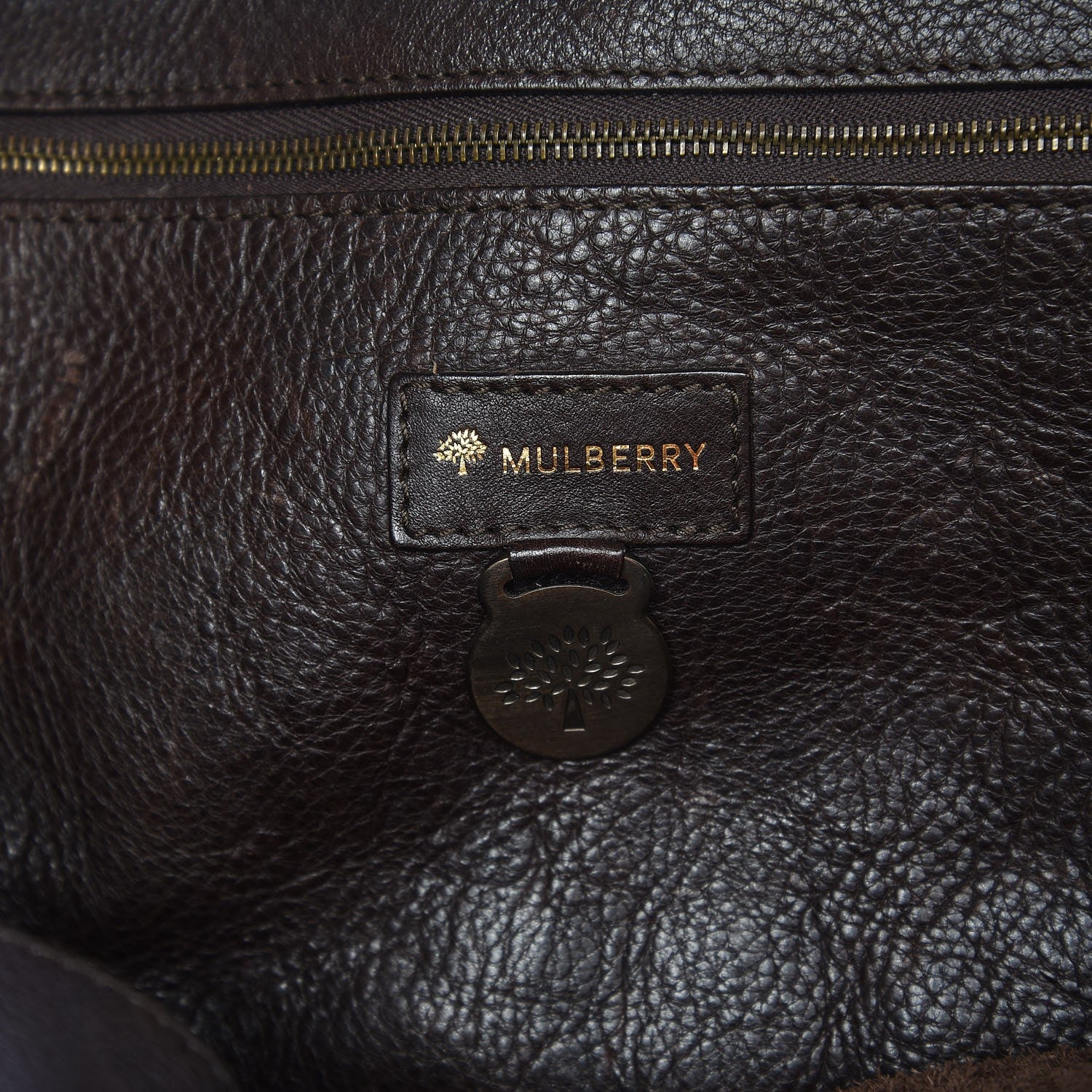 Mulberry Calfskin Roxanne Satchel Chocolate 6 of 9