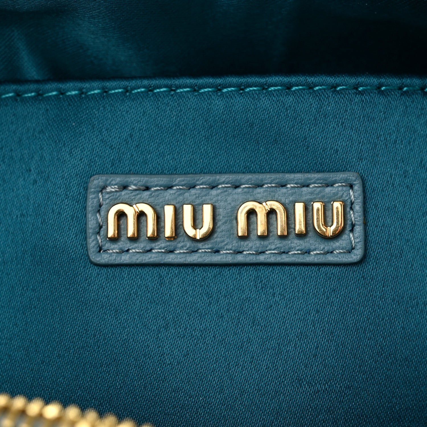 Miu Miu Nappa Matelasse Small Arcadie Aqua 6 of 11