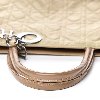Christian Dior Nylon Cannage Shopper Tote Beige 12 of 13