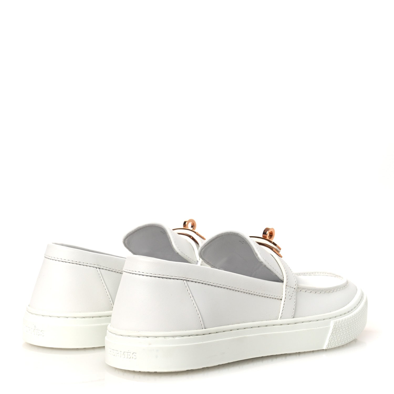 Hermes Calfskin Game Slip On Sneakers White 1845782 – FASHIONPHILE