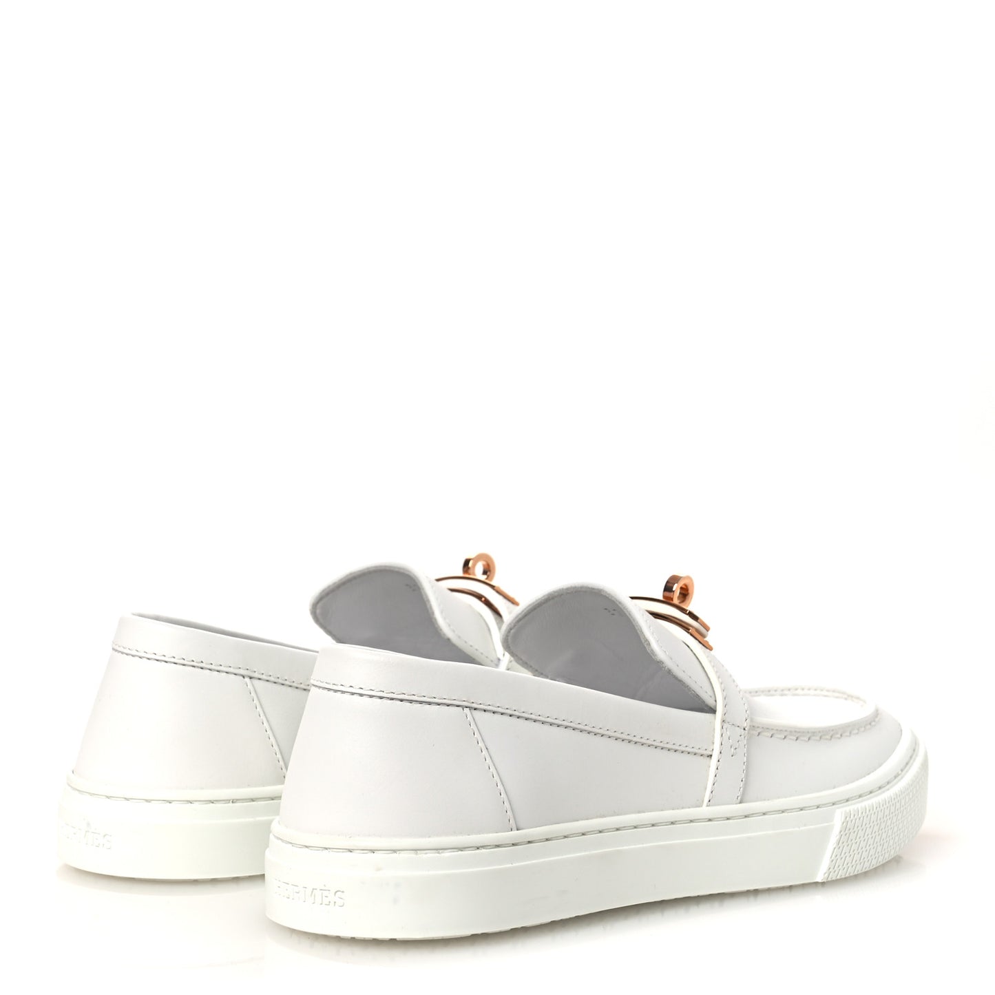 Calfskin Game Slip On Sneakers White