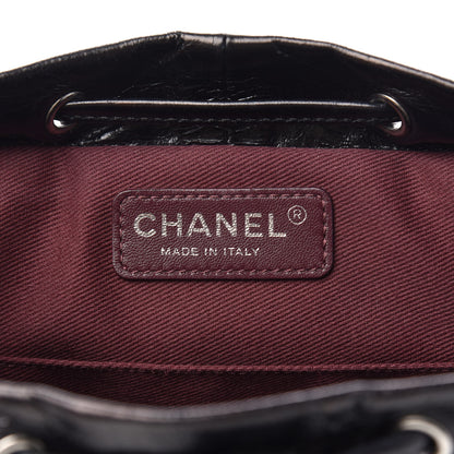 Chanel Glazed Calfskin Quilted Small Salzburg Mountain Backpack Black 6 of 10