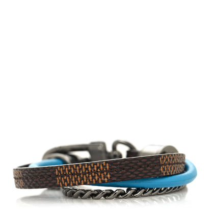 Louis Vuitton Damier Ebene LV Treble Bracelet Blue 1 of 4