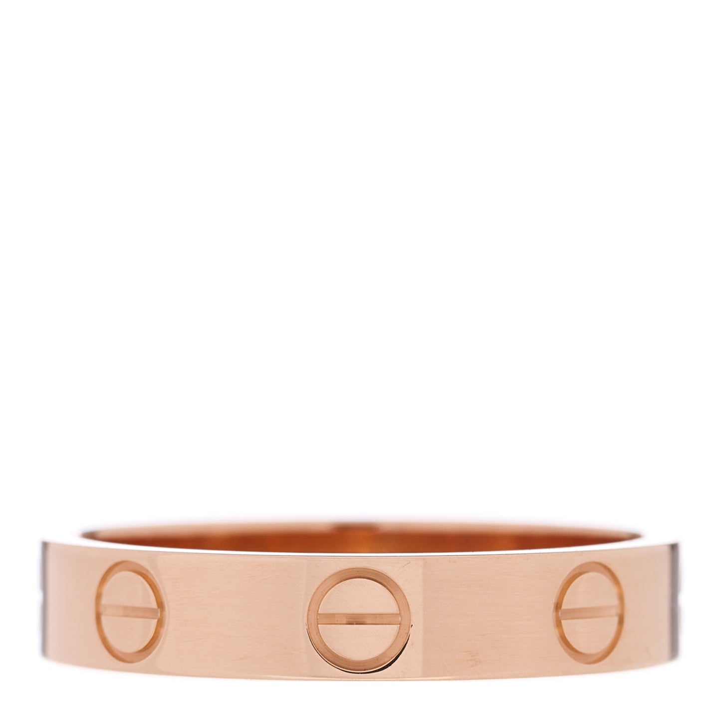 18K Pink Gold 3.5mm LOVE Wedding Band Ring 51 5.75
