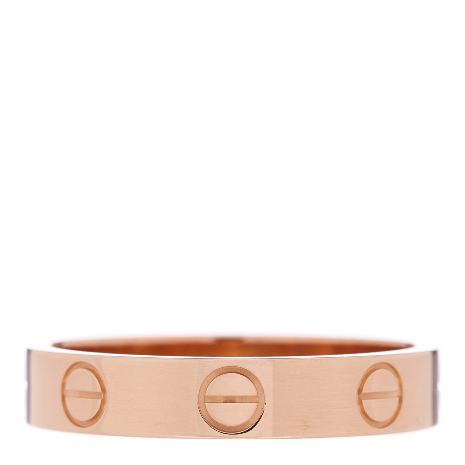 Cartier 18K Pink Gold 3.5mm LOVE Wedding Band Ring 51 5.75 3 of 4