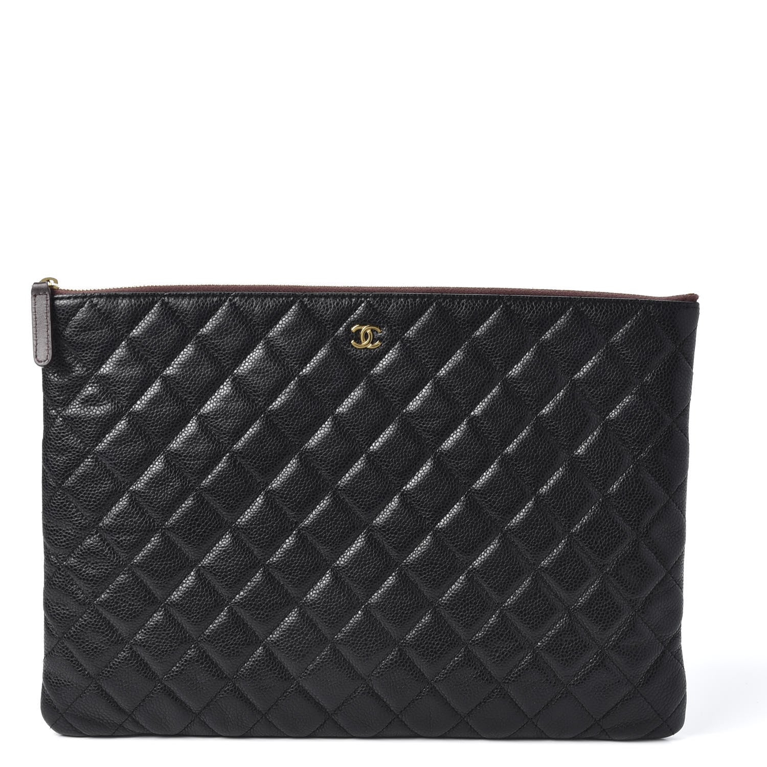 Chanel Caviar Quilted Large Cosmetic Case Black 1 of 9