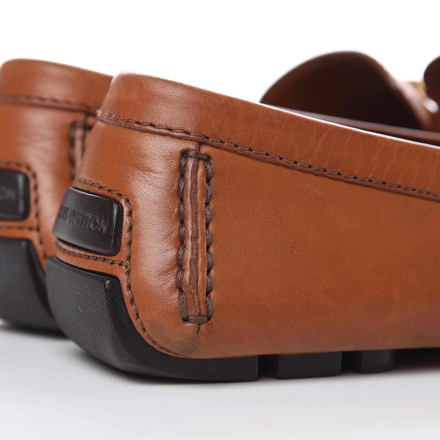 Calfskin Monte Carlo Moccasin Loafers 7 Cognac