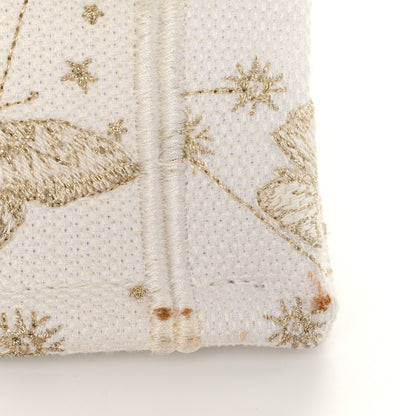 Christian Dior Canvas Embroidered Medium Zodiac Print Book Tote Gold 10 of 10