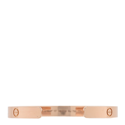 Cartier 18K Pink Gold LOVE Cuff Bracelet 17 2 of 5
