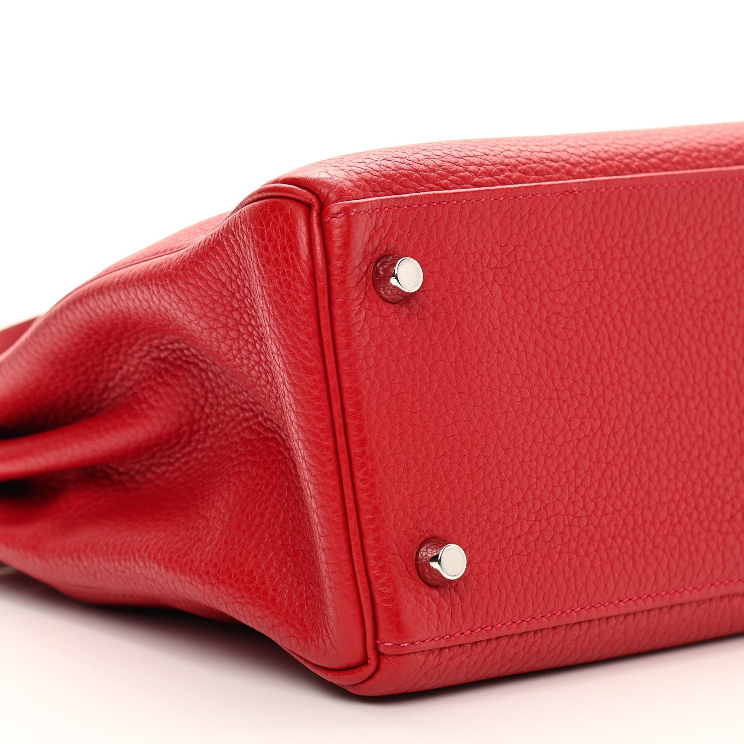 Hermes Taurillon Clemence Kelly Retourne 28 Rouge Casaque 9 of 12