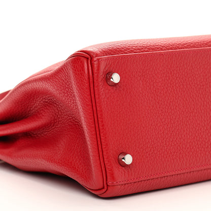Hermes Taurillon Clemence Kelly Retourne 28 Rouge Casaque 9 of 12