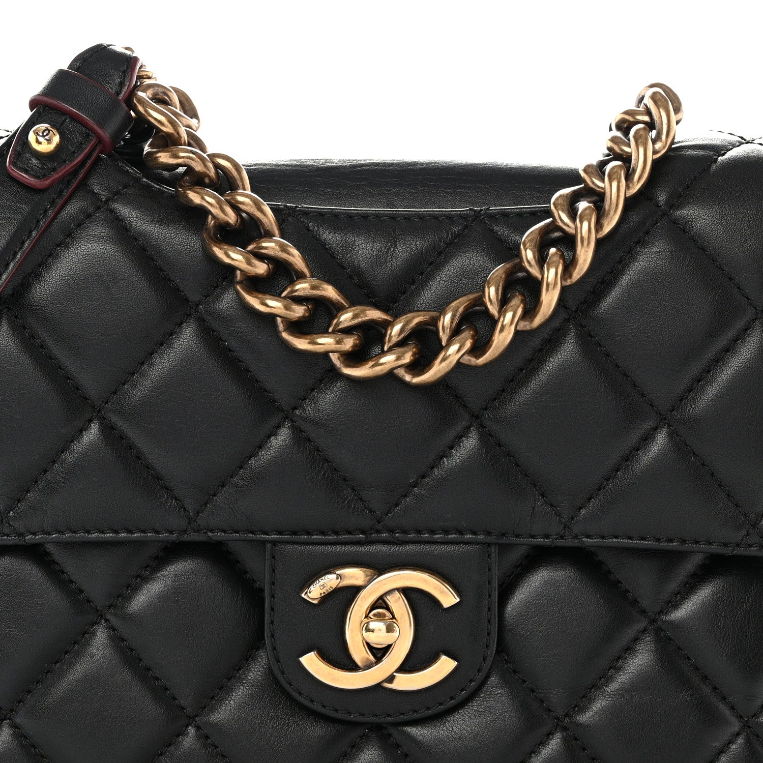 Chanel Calfskin Quilted Large Perfect Edge Flap Black 8 of 12