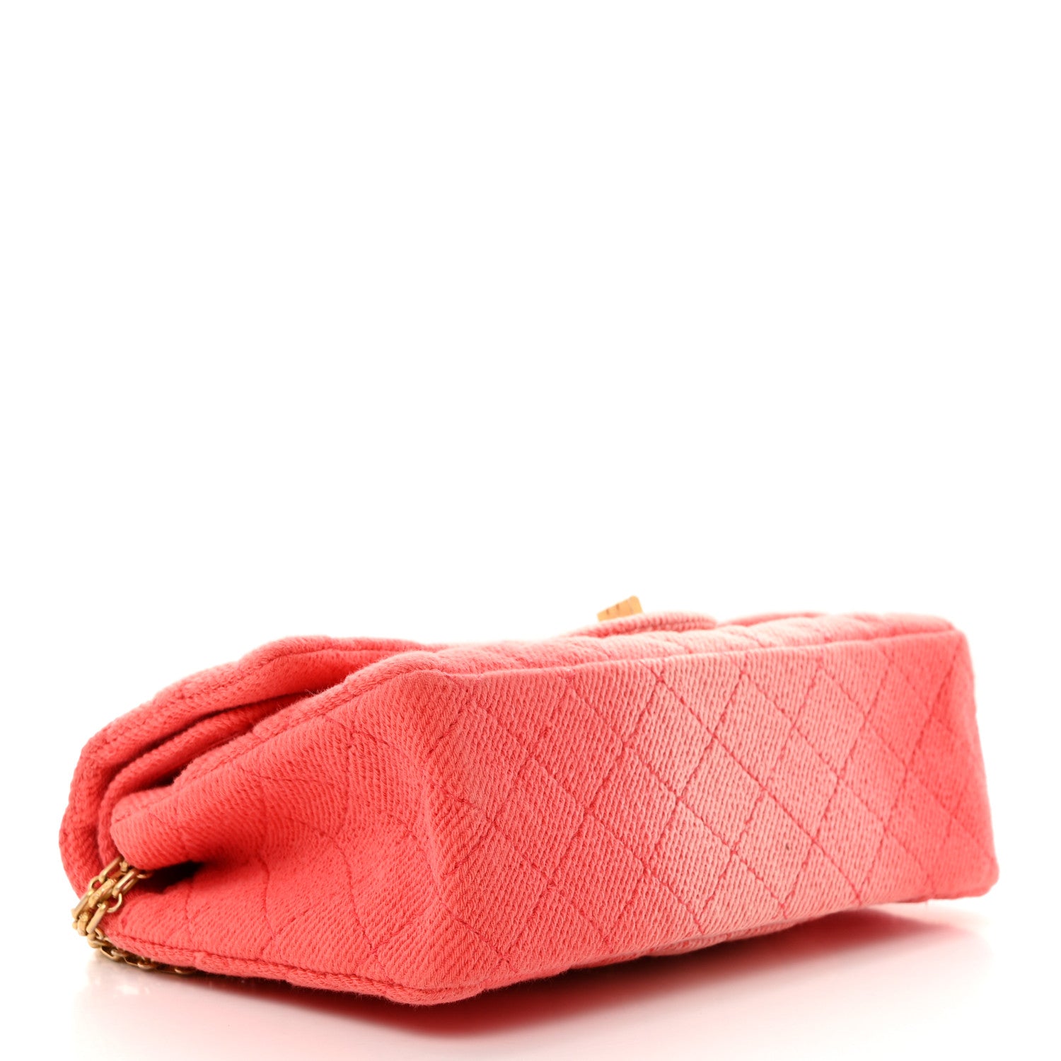 Chanel Ombre Denim Quilted 2.55 Reissue 225 Flap Coral 4 of 11