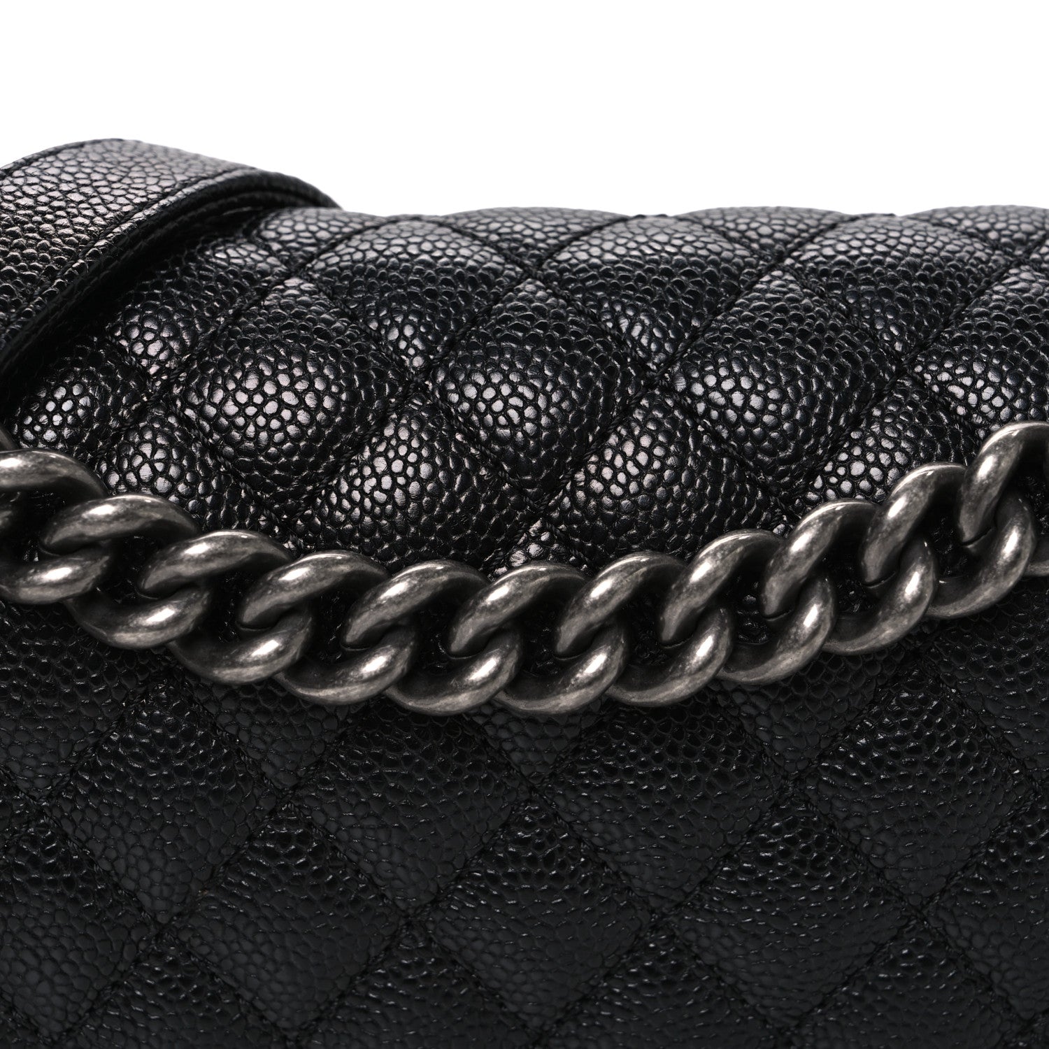 Chanel Caviar Quilted Medium Boy Flap Black 8 of 10