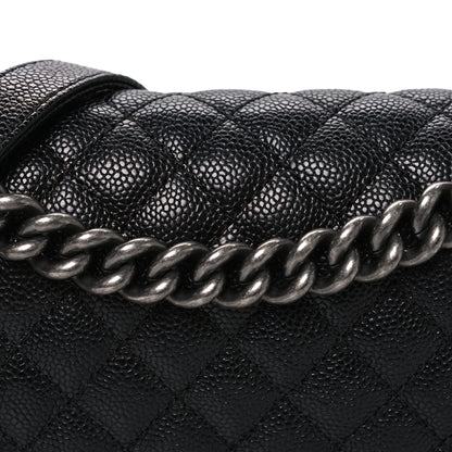 Chanel Caviar Quilted Medium Boy Flap Black 8 of 10