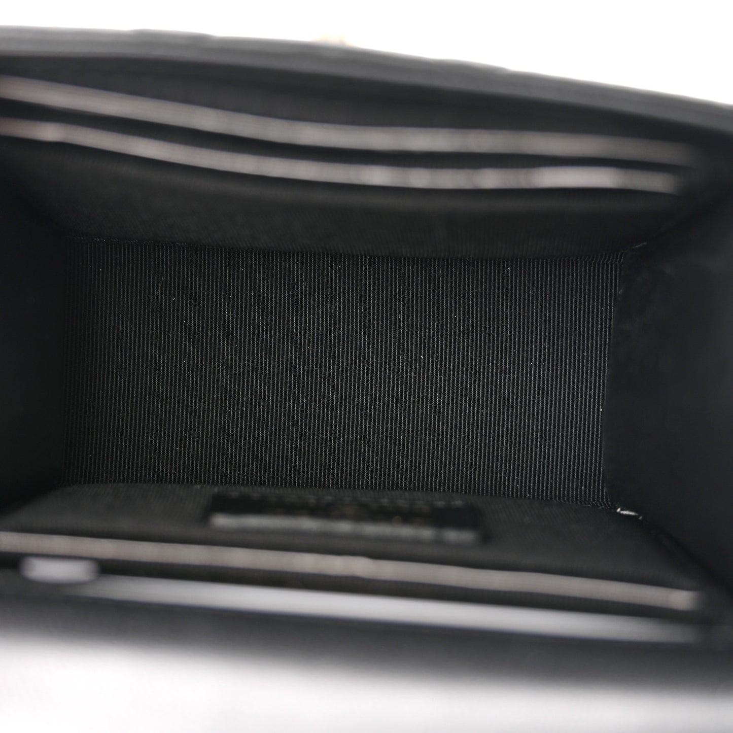 Lambskin Quilted Mini Trendy CC Chain Wallet Black