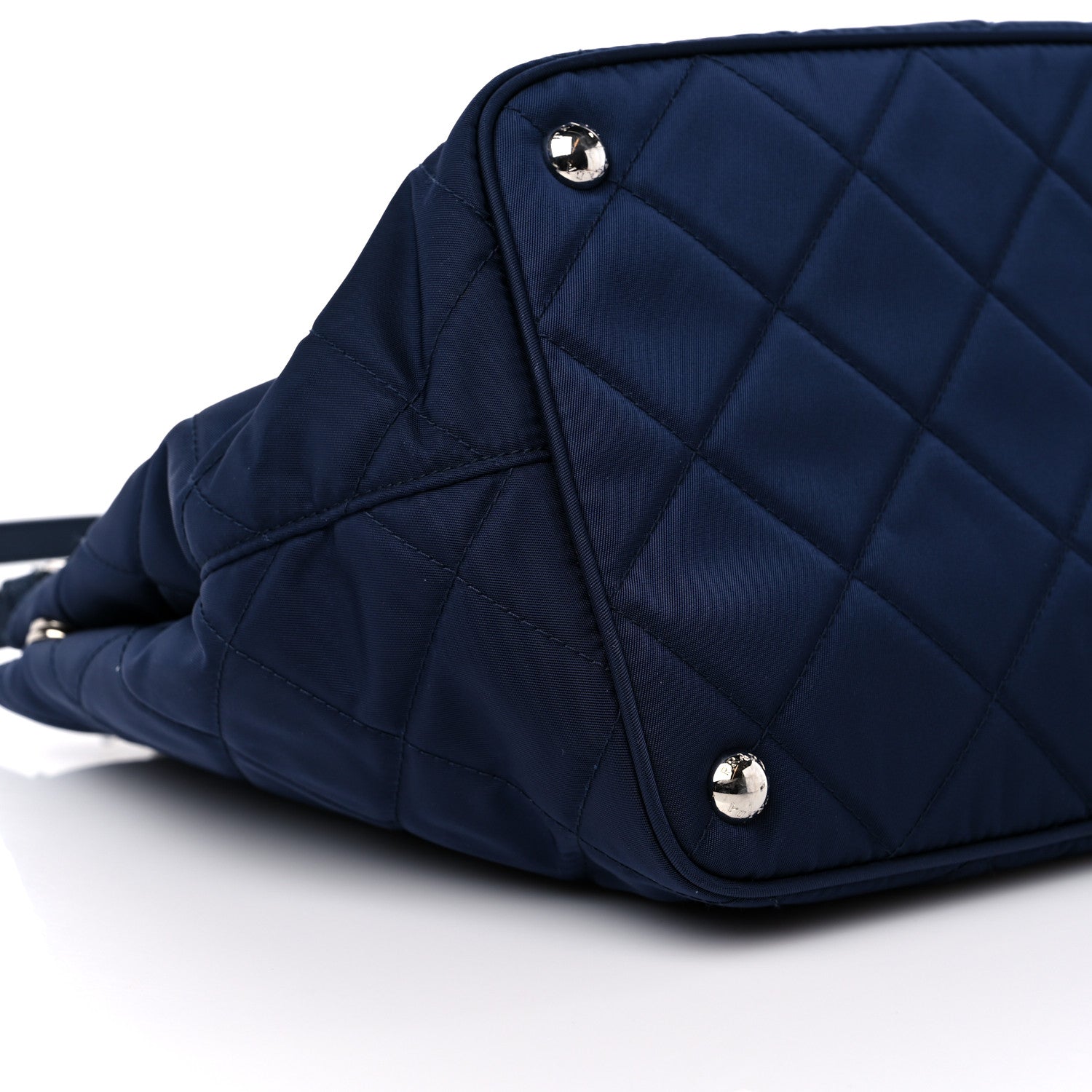 Prada Nylon Tessuto Impuntu Quilted Shoulder Bag Baltico 6 of 7