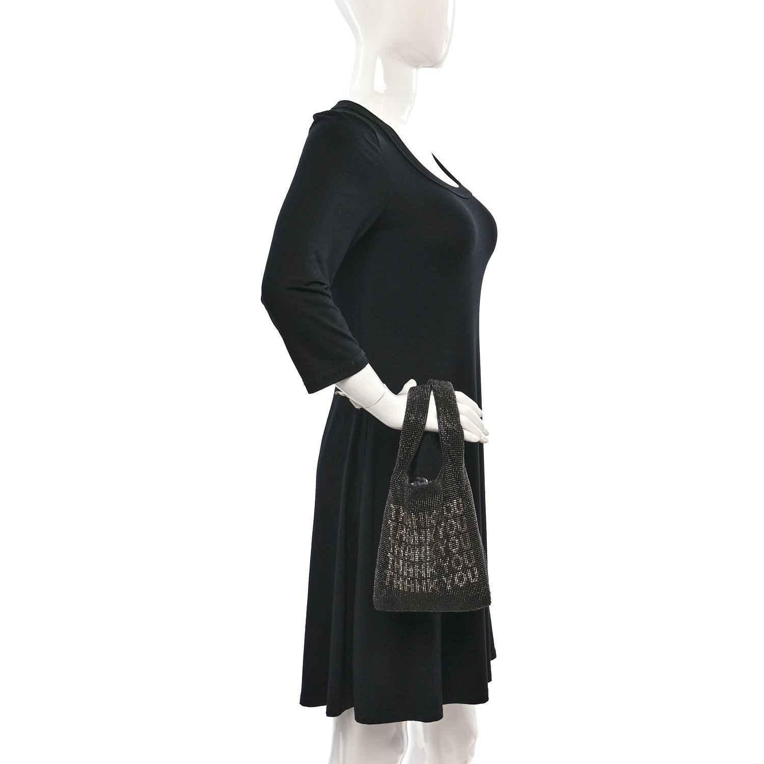 Alexander Wang Crystal Mini Wanglock Shopper Black 2 of 8